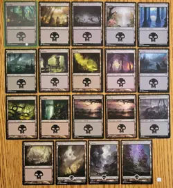 Beautiful MTG Lot Of 19 Different SWAMP Basic Land Cards Magic the Gathering - Image 1