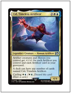 Cid, Timeless Artificer 0409, Final Fantasy, Magic the Gathering MTG NM - Image 1