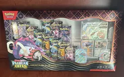 Pokemon TCG Paldean Fates Great Tusk ex & Iron Treads ex Premium Box - Image 1