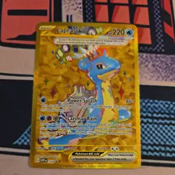 Lapras EX SVP 164 Black Star Promo Gold Pokemon Card - Image 1