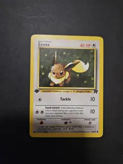 1st Edition Eevee 55/82 Team Rocket Set Rare Vintage Pokemon Card - LP - Image 1