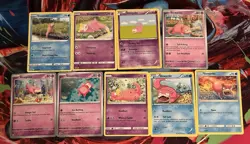 9 Mixed Era Slowpoke Cards - Pokemon TCG - Image 1