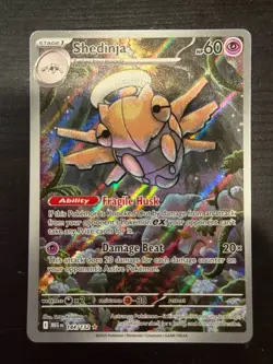 Shedinja Holo Illustration Rare Pokemon ME01: Mega Evolution 144/132 NM - Image 1