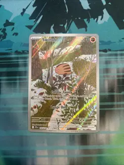 Swinub 165/159 Pokemon Journey Together Holo Full Art Illustration Rare - Image 1