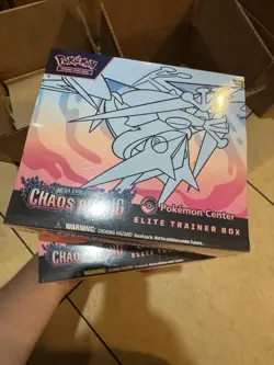 🔥 POKEMON CHAOS RISING POKEMON CENTER ELITE TRAINER BOX ETB - LOT OF 2 SEALED - Image 2