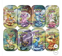 PokemonTCG Prismatic Evolutions Costco 8 Mini-Tin Bundle w Promo Cards (PRESALE) - Image 2