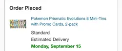 PokemonTCG Prismatic Evolutions Costco 8 Mini-Tin Bundle w Promo Cards (PRESALE) - Image 4