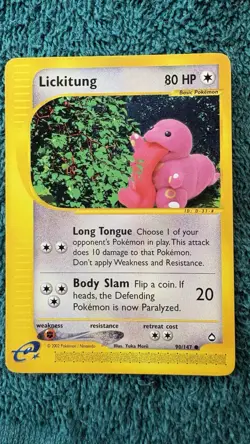 Lickitung (2002) Aquapolis #090 (2003) Uncommon LP Pokemon - Image 2