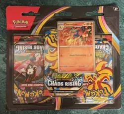 Pokemon Chaos Rising Error 3 Pack Blister Charmeleon Promo Upside Down Packs WOW - Image 3