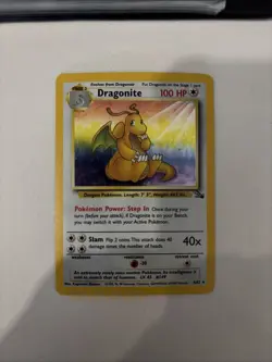 Pokemon Dragonite Holo Rare Fossil Unlimited 4/62 - Image 2