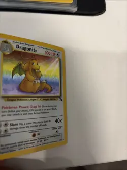 Pokemon Dragonite Holo Rare Fossil Unlimited 4/62 - Image 4