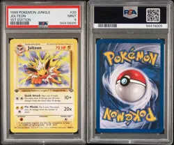 1999 POKEMON JUNGLE FIRST EDITION 1ST #20 JOLTEON PSA 9 - Image 3