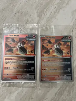 Pokemon Iron Moth 028/182 Paradox Rift GameStop Promo SEALED SET OF 2 - Image 1