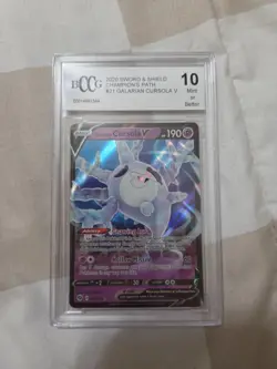 Pokemon TCG Galarian Cursola V Champions Path Holo BCCG 10 Rare #21 021/073 - Image 1