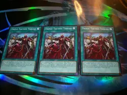 3x Triple Tactics Thrust 1st Edition Common L26D-ENS23 Yu-Gi-Oh! - Image 1