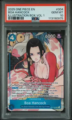2025 One Piece Illustration Box Vol 1 Boa Hancock Promo ST17-004 PSA 10 Gem Mint - Image 1