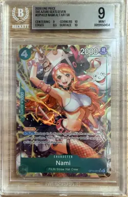 Nami OP14-031 SR Alt Art The Azure Sea's Seven 2025 ONE PIECE BGS 9 - Image 1