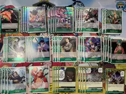 One Piece TCG Roronoa Zoro Green Competitive Deck Sleeved - Image 1