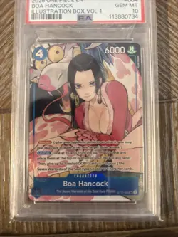 PSA 10 2025 ONE PIECE EN #004 Boa Hancock ILLUSTRATION Box Vol 1 - Image 2