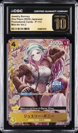 2025 ONE PIECE: JAPANESE MINI-TIN VOL. 2 PROMO JEWELRY BONNEY CGC 10 PRISTINE - Image 1
