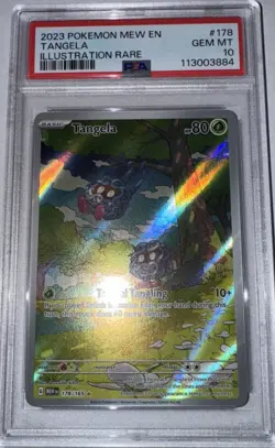 PSA 10 Mint Tangela 178/165 SV Mew EN 151 Illustration Rare Pokemon Card - Image 1