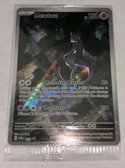 Pokemon 151 Mewtwo 052 Scarlet & Violet UPC Black Star Promo Card Holo Sealed - Image 1