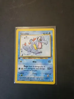 Totodile 80/111, Neo Genesis, 1st Edition, Pokemon Card TCG MP+ - Image 1