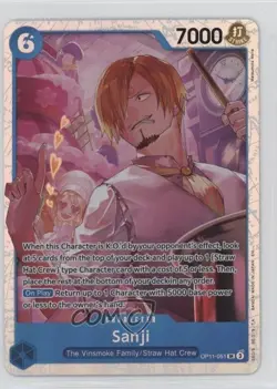 2025 One Piece Card Game: A Fist of Divine Speed OP11 SR Sanji #OP11-051 - Image 1