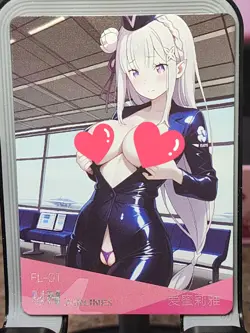 Emilia Under The Nightgown Card Goddess Story Anime Waifu FL FL-01 - Image 1