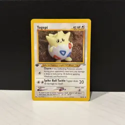 Pokemon Togepi 1st Edition Neo Destiny Card 56/105 WOTC - Image 1