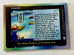 Topps Pokemon Card EP7 The Water Flowers of Cerulean City 2000 Series 2 Blue ❤ - Image 2