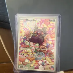Pokemon TCG Morpeko Paradox Rift 206/182 Holo Illustration Rare Card (NM+) - Image 1
