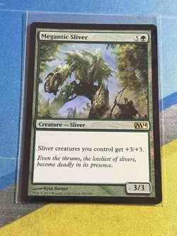 Magic the Gathering MTG M14 MEGANTIC SLIVER Foil - Image 1