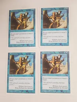MTG Playset 4x Boomerang (5th Edition/Blue/C) - BGM - Image 1