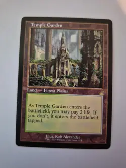 1x Temple Garden (Retro Frame) - MTG Ravnica Remastered 414 NM x1 - Image 1
