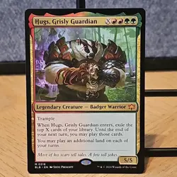 MTG Hugs, Grisly Guardian Bloomburrow Set Mythic Rare 218 NM Fresh Pull No Play - Image 1