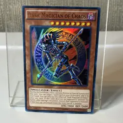 Konami Dark Magician of Chaos YGLD-ENC02 Ultra Rare Foil Holo English ATK 2800 - Image 1