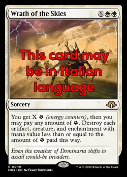 MTG WRATH OF THE SKIES FOIL EXC - IRA DEI CIELI 49 - MH3 - MAGIC - Image 1