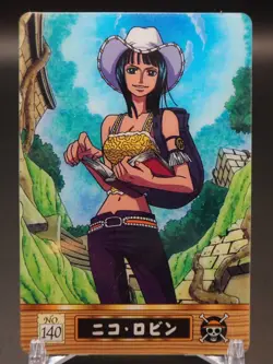 Nico Robin One Piece Plastic Trading card No.140 Bandai Japanese A507 - Image 1