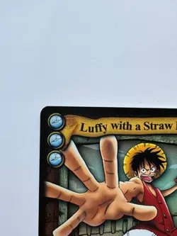 2005 One Piece CCG Luffy With A Straw Hat CH001 Gold Rare Quest Begins Vintage - Image 3