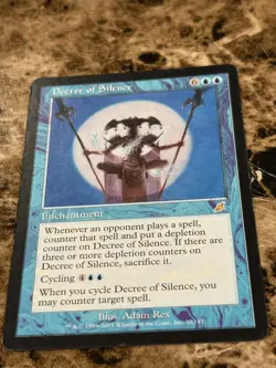 DECREE OF SILENCE Magic the Gathering MTG Scourge HP - Image 1