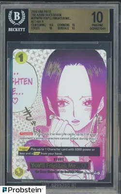 2026 One Piece The Azure Sea's Seven Alt Art You'll Frighten Me BGS 10 PRISTINE - Image 1