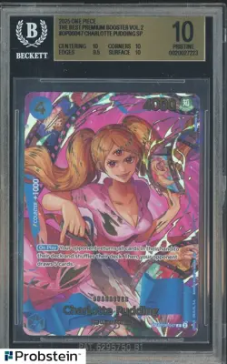 2025 One Piece The Best Premium Booster Vol.2 Charlotte Pudding BGS 10 PRISTINE - Image 1