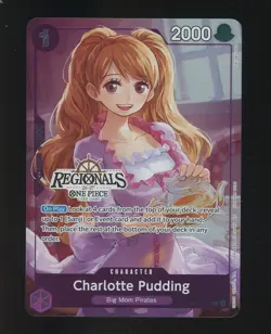2026 ONE PIECE REGIONALS PACK 2026 SEASON 1 FINALIST CHARLOTTE PUDDING - Image 1