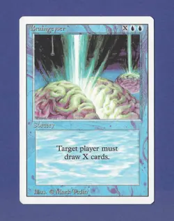 1994 Magic the Gathering - Braingeyser - Sorcery - Revised MTG - Image 1