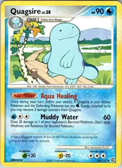 Quagsire #60/132 Secret Wonders Vintage Pokemon Card - LP - Image 1