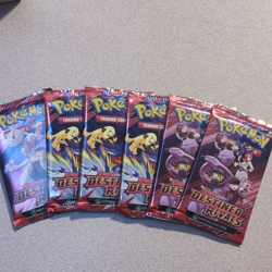 Pokemon TCG Scarlet & Violet Destined Rivals 6 Booster Packs 10 Cards EA English - Image 1