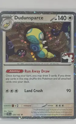 Dudunsparce 129/162 Prize Pack Series Cards Holo - Image 1