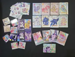 34pcs My Little Pony Cards, Luna Gold Foil Rare pikachu Holo Lot JL89 - Image 1