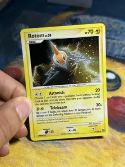 Rotom 7/106 DP Great Encounters Holo Rare Pokemon Card HP SWIRL - Image 3